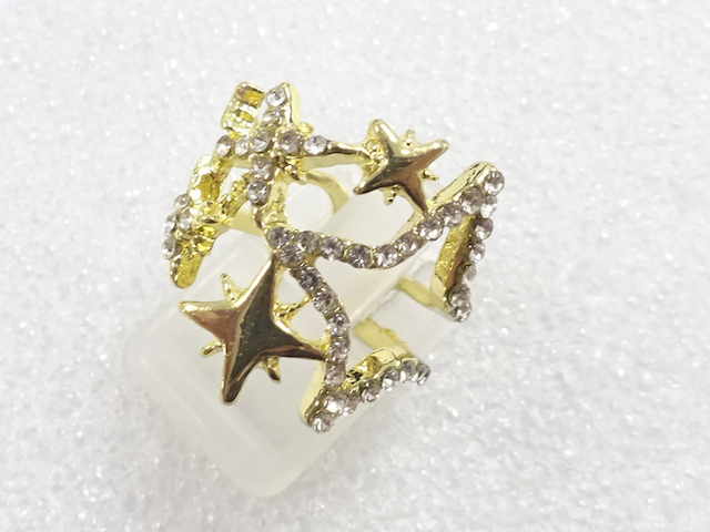 JAPANESE KIMONO / ANTIQUE CRYSTAL RING (SIZE 10)